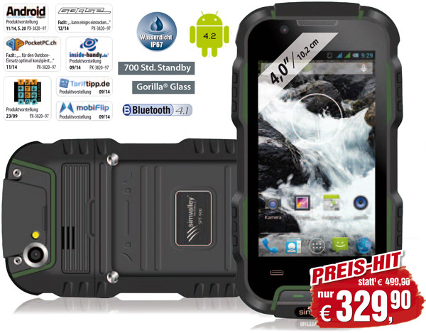 simvalley MOBILE Dual-SIM-Smartphone SPX-28 mit Quad-Core-CPU, 5.0"-IPS-Display und Android 4.2